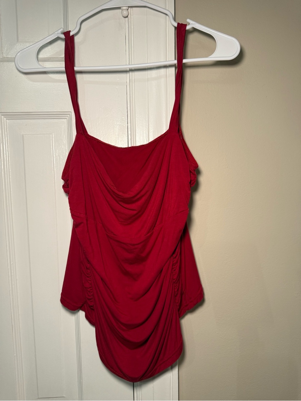 HALARA Red Draped Camisole Tank Top